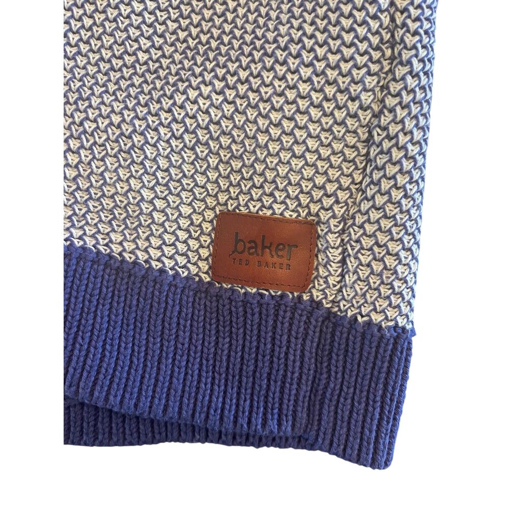 baker by Ted Baker Girls 100% Cotton Knit Cardigan Size 8 (S) Purple Marled EUC - Picture 6 of 13